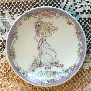 3/$30✨💝Vintage 1991 Precious Moments "Kim" Mini Plate - No Chips!💝Trinket Dish